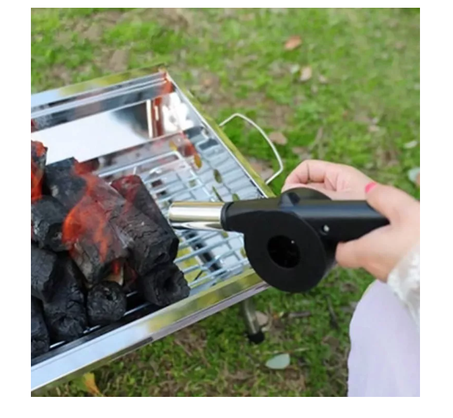 Soplador Avivador de Fuego Manual de Asado