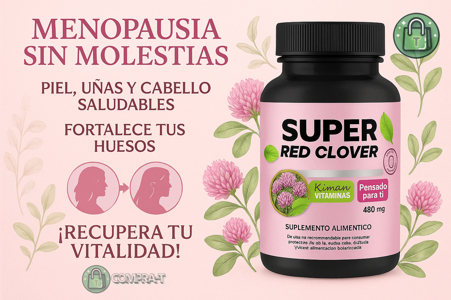 Super Red Clover - Suplemento para la Menopausia