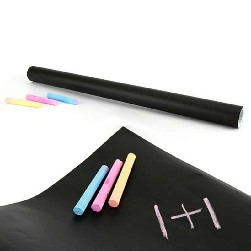 Pizarra Adhesiva Negra + Tiza