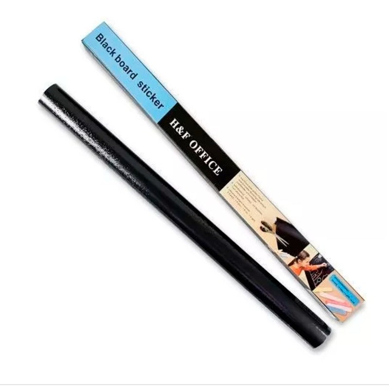 Pizarra Adhesiva Negra + Tiza