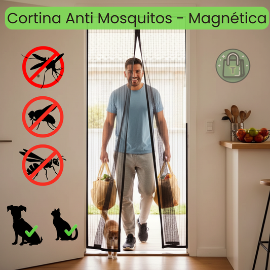 CORTINA PUERTA ANTI MOSQUITOS 100 X 210 CM – Aire fresco sin insectos