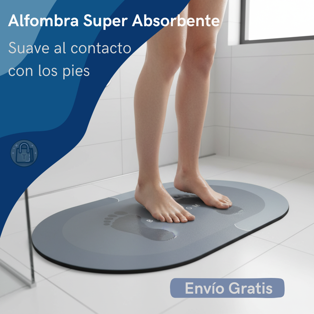 Alfombra Super Absorbente - Seca al Instante y Evita Resbalones en tu Hogar