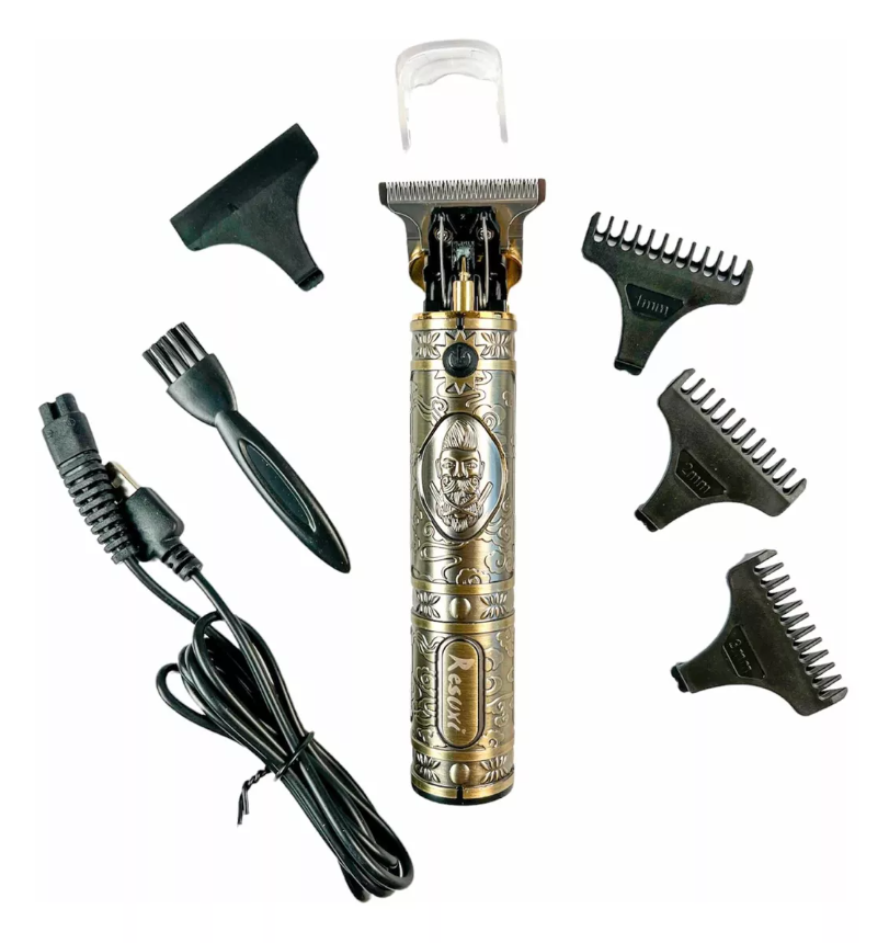 Afeitadora Pro Dorada – Corte y Afeitado de Precisión + Resultado Profesional en Casa