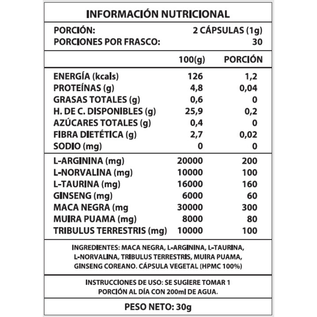 TESTO POWER 1000 mg. 60 Caps.