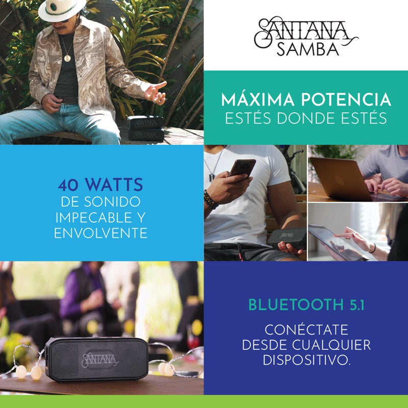 Santana Samba Parlante Bluetooth 5.1